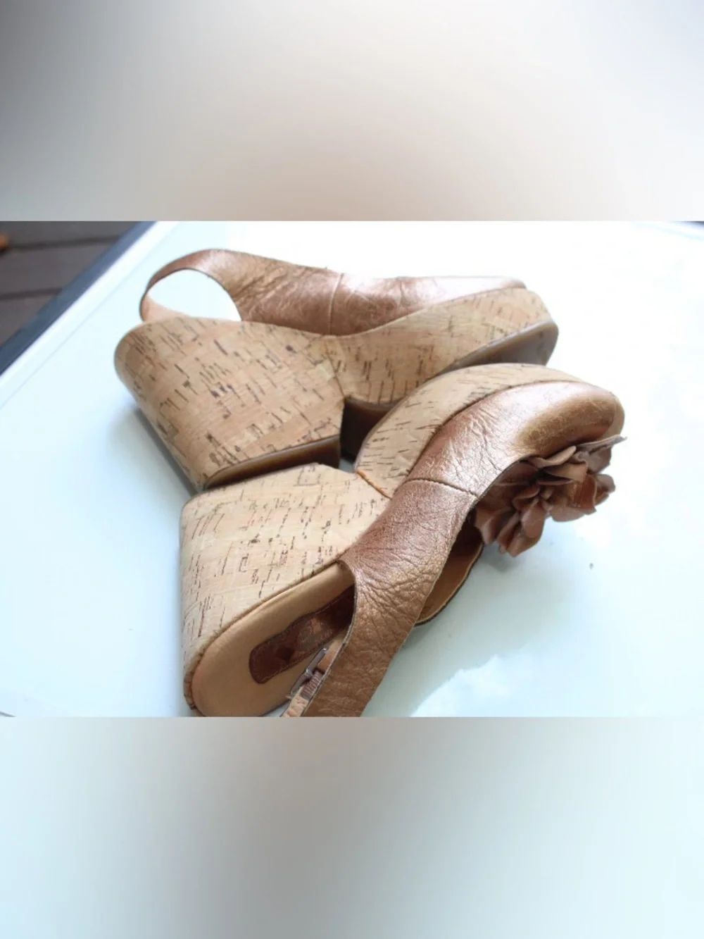 Korks platform wedges